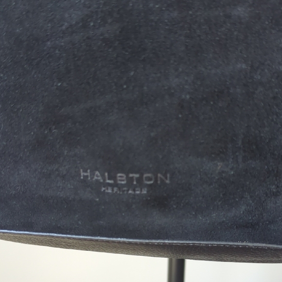 Halston Heritage Black Leather Shoulder Bag - Picture 4 of 8